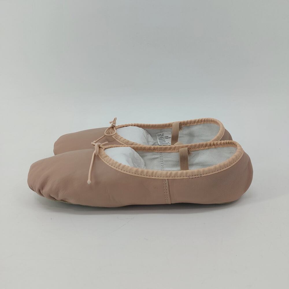 bcg Dance Ballet Slippers Pink Dance Leather 3D Youth Bow